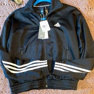Adidas crop zip up jacket